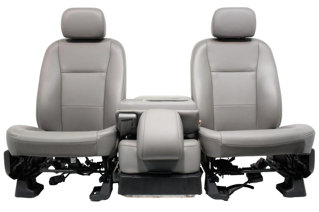 2015 - 2022 Ford F150 & Super Duty Front Seats, 4-Door XL Earth Gray Vinyl Bench