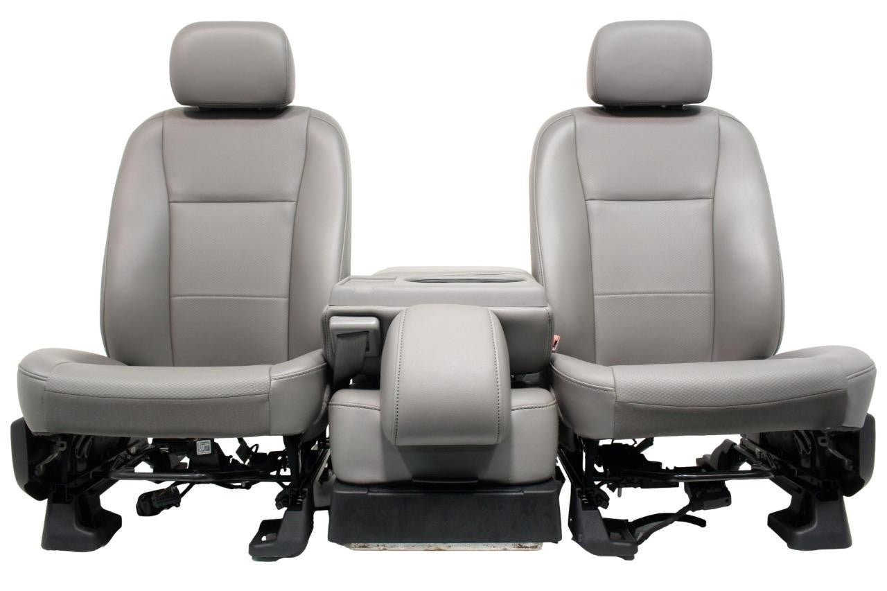 2015 - 2022 Ford F150 & Super Duty Front Seats, 4-Door XL Earth Gray Vinyl Bench