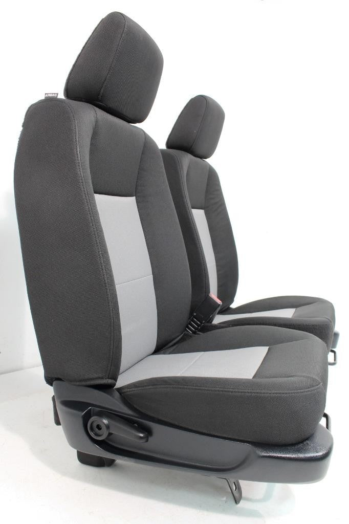 Ford Ranger Extended Cab Front BUCKET Black Grey Cloth Seats 1998 - 2011