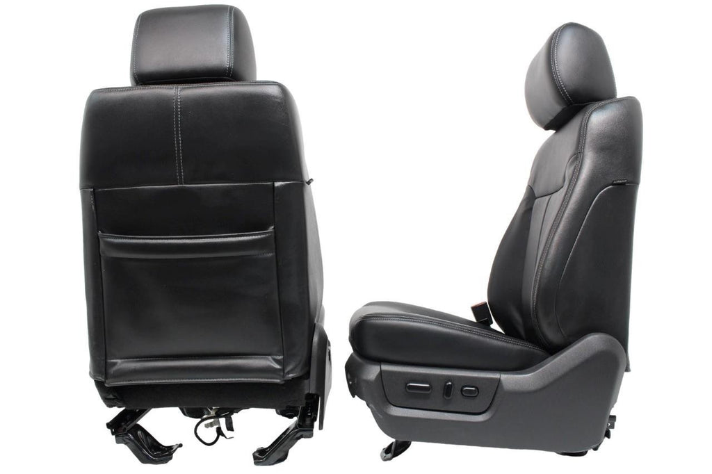 1999 - 2016 Ford Super Duty Front Seats, Lariat Black Leather, Power Heat Cool