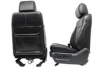 1999 - 2016 Ford Super Duty Front Seats, Lariat Black Leather, Power Heat Cool