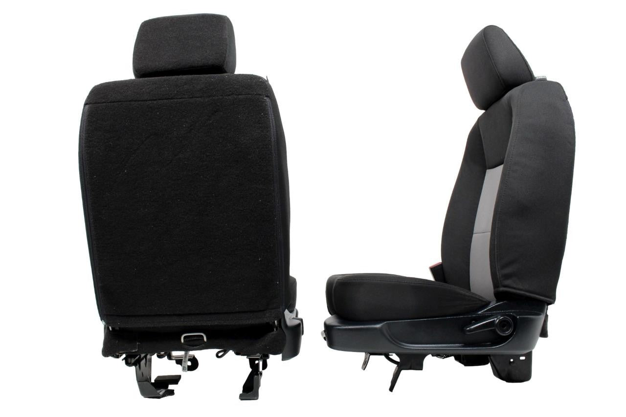 Ford Ranger Extended Cab Front BUCKET Black Grey Cloth Seats 1998 - 2011