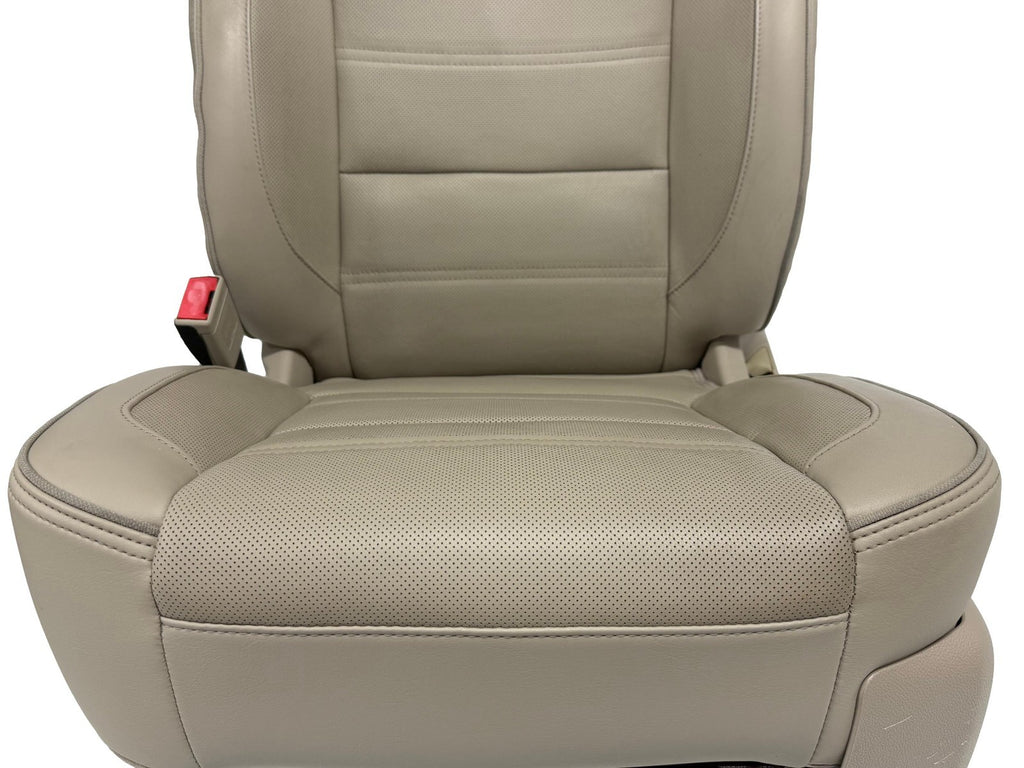 2015 - 2016 GMC Yukon Denali Front Seats, Shale Leather Heated Cooled, Fits OBS