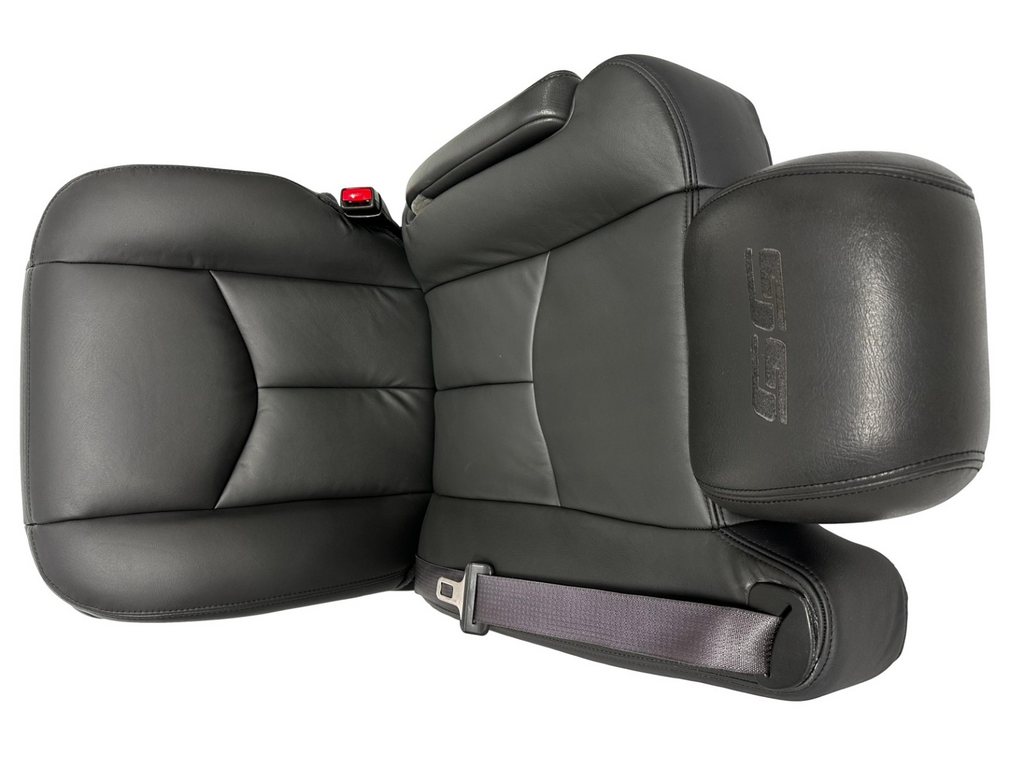 1999 - 2006 Chevy Silverado SS Front Seats, New Leather Dark Pewter Power Heated