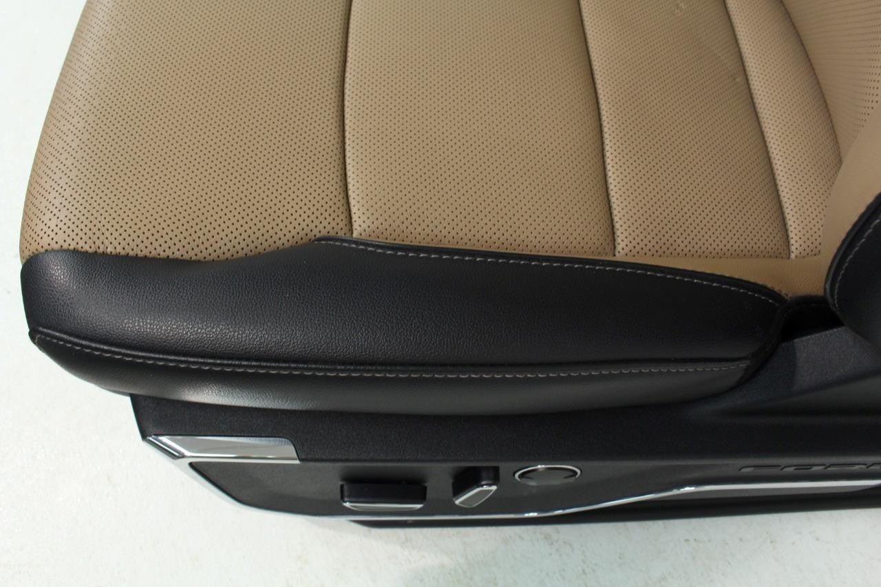2021+ Ford F150 Super Duty Seats Set, Crew Cab Lariat Leather Baja Tan Heat Cool