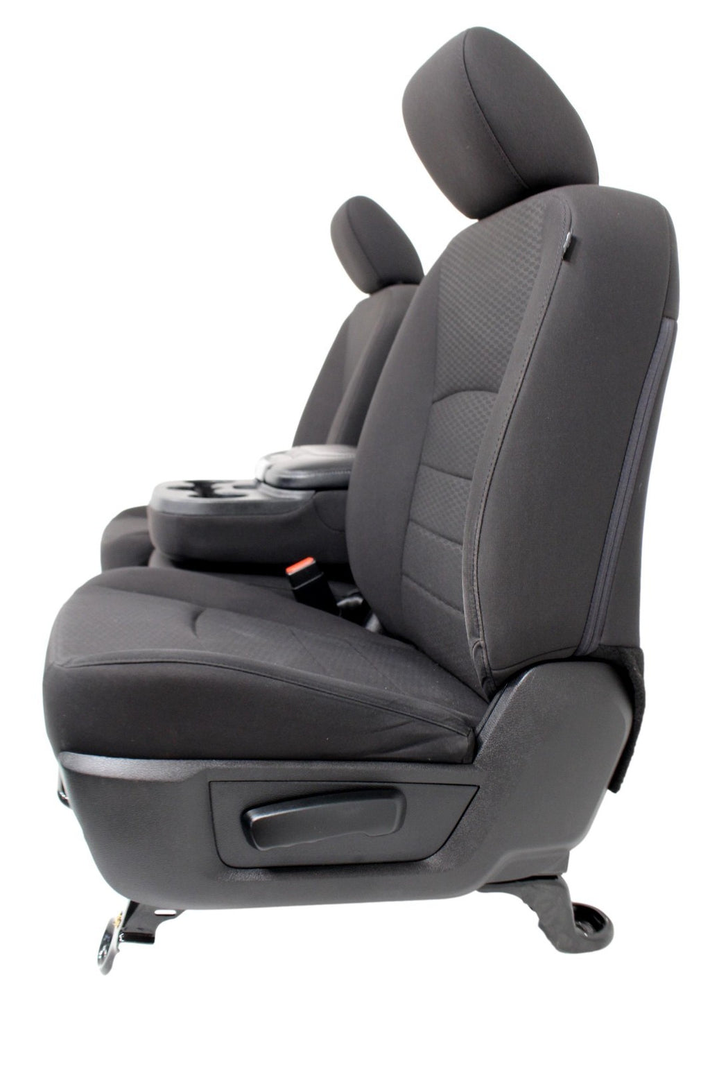 2009-2024 Dodge Ram Seats, Quad Cab Front & Rear, Manual Black Cloth w/ Jumpseat