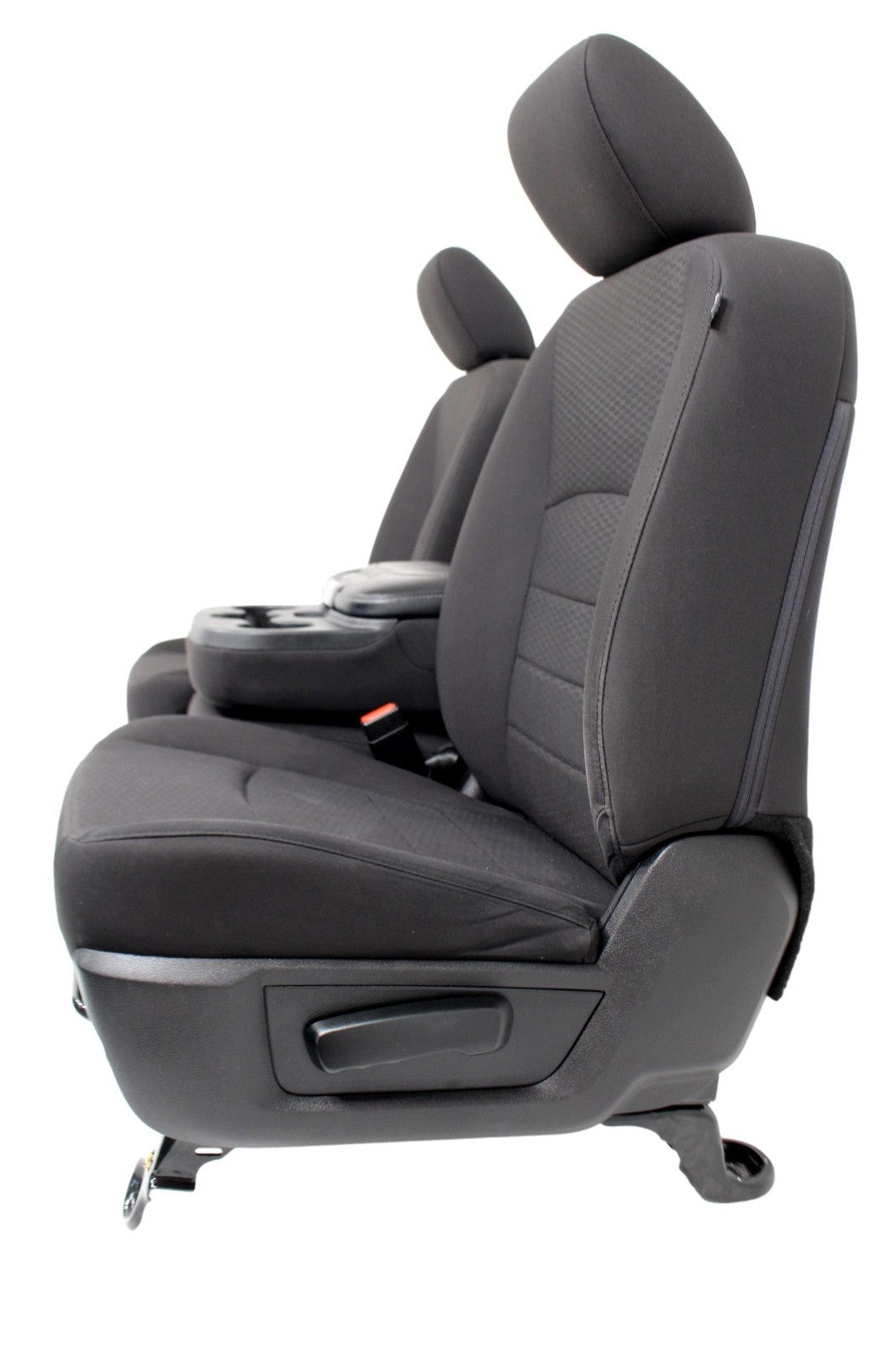 2009-2024 Dodge Ram Seats, Quad Cab Front & Rear, Manual Black Cloth w/ Jumpseat