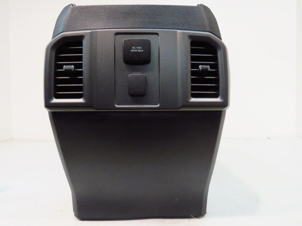 15-22 Ford Truck Center Console & Install Kit w/o Shifter - Black Vinyl XLT