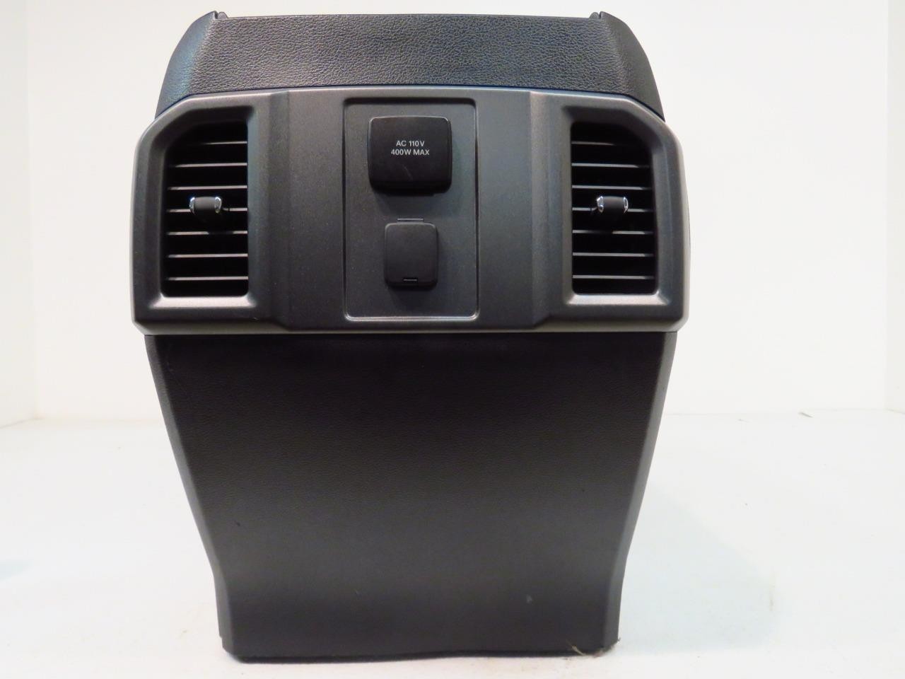 15-22 Ford Truck Center Console & Install Kit w/o Shifter - Black Vinyl XLT