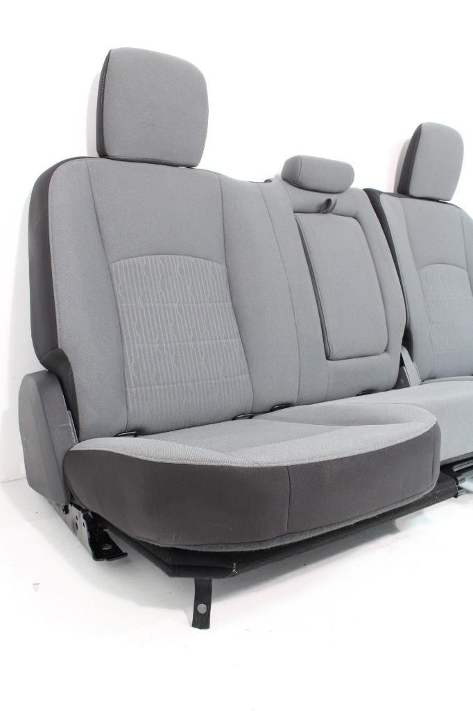 2019-2024 Ram Classic Rear Seats, Crew Cab 60/40 Gray Cloth w/ Armrest, Fits 02+