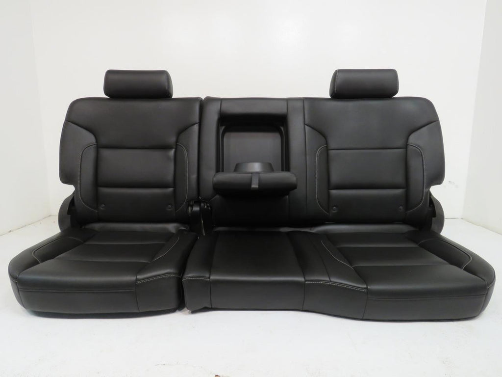 2014 - 2019 GM Sierra Silverado LTZ Seats, Front Rear Black Leather, Heat & Cool