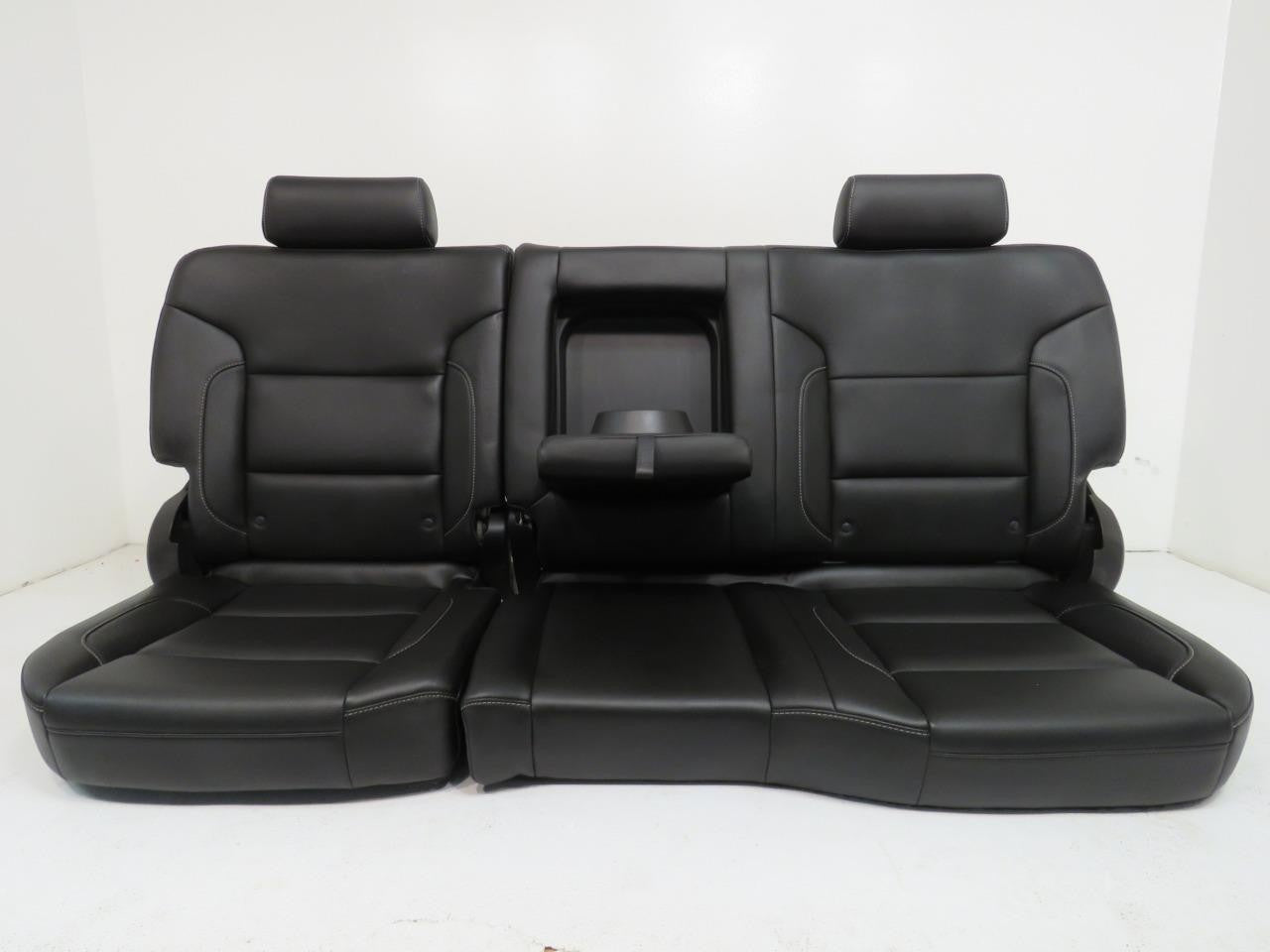 2014 - 2019 GM Sierra Silverado LTZ Seats, Front Rear Black Leather, Heat & Cool