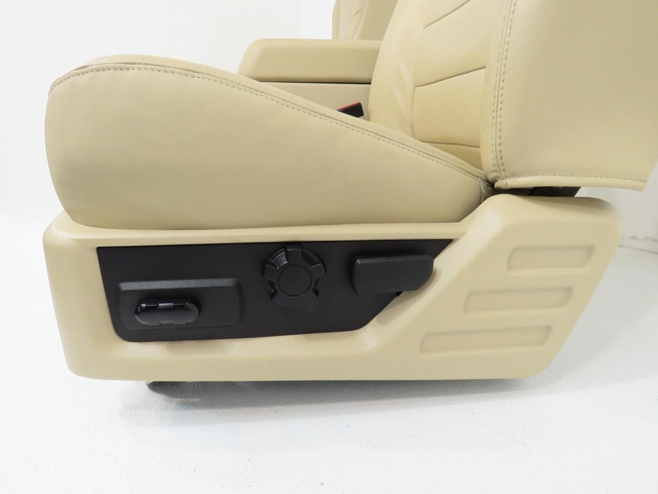 Ford Super Duty Tan Leather Heated Front & Rear Seats F250 F350 F450 F550 F650