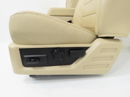 Ford Super Duty Tan Leather Heated Front & Rear Seats F250 F350 F450 F550 F650