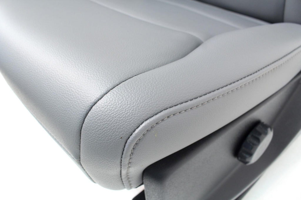 2023 - 2026 Ford Super Duty Front Seats, XL Slate Gray Vinyl Manual w/ Jumpseat