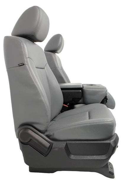 1999-2016 Ford Super Duty Steel Gray Vinyl Seats with Center Console Jump Seat