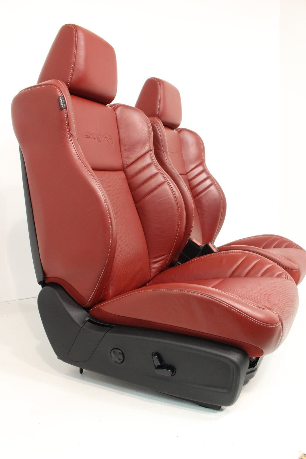 11-23 Dodge Charger SRT Seats, Demonic Red Laguna Leather OEM w/ Power Heat Cool