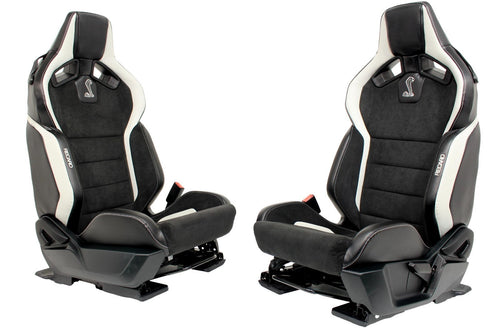 2015 - 2025 Mustang Shelby GT500 Recaro Front Seats Suede S550 S650 OEM Leather