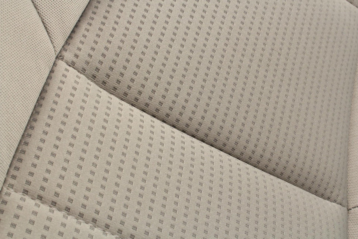 1999-2010 Ford Super Duty Stone Gray Cloth Bucket Seats with Folding Jump Seat