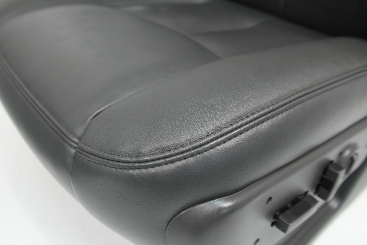 99-07 Sierra Silverado Front Seats, Dark Pewter Leather, Power 2-Way Lumbar