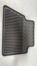 2014 - 2018 Sierra Silverado OEM Floor Mat Set, Black Rubber Slush Extended Cab