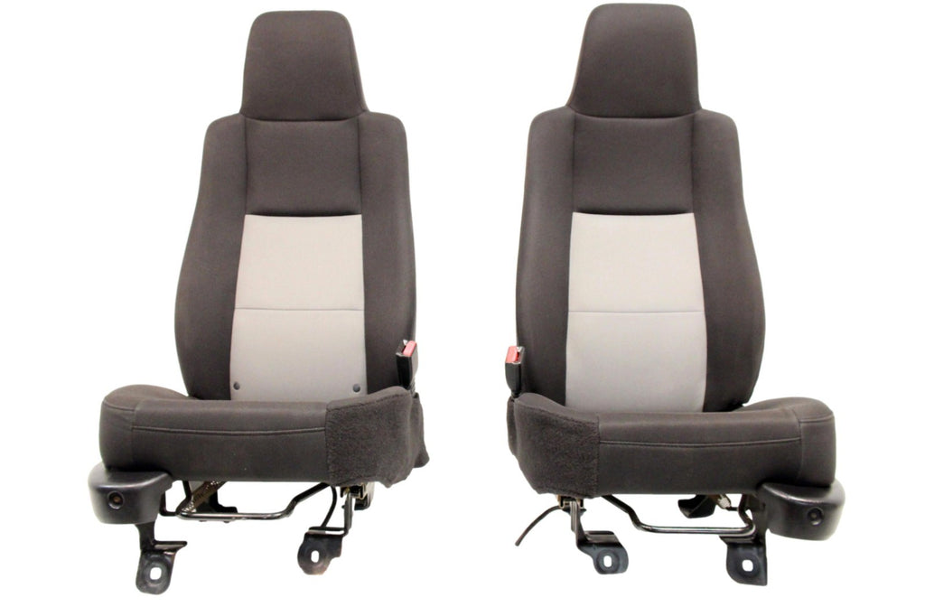 1998 - 2009 Ford Ranger Front Seats, Black Gray Cloth Bucket, Extended Cab