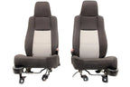 1998 - 2009 Ford Ranger Front Seats, Black Gray Cloth Bucket, Extended Cab