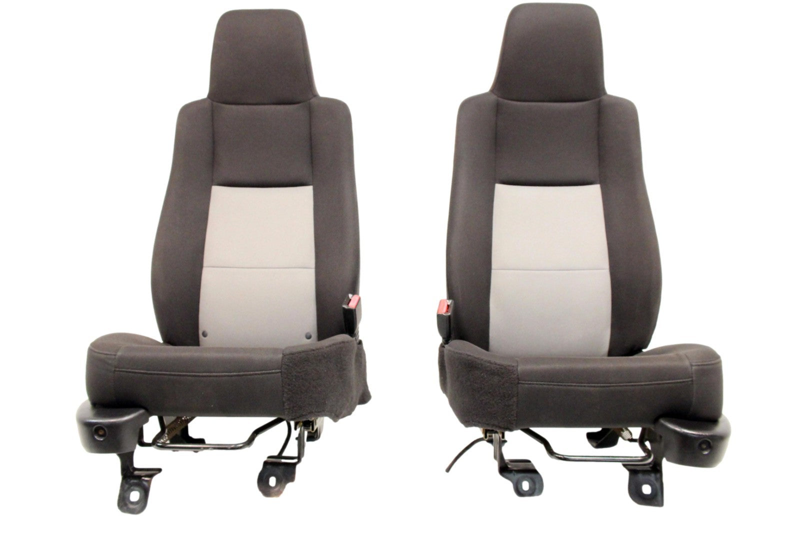 1998 - 2009 Ford Ranger Front Seats, Black Gray Cloth Bucket, Extended Cab