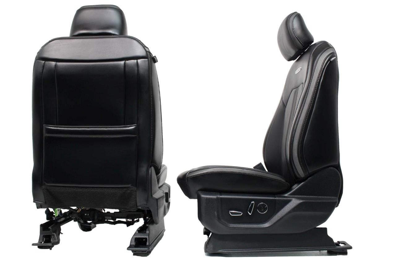 2015 - 2022 Ford F150 Super Duty Platinum Front Seats, Black Leather Heat & Cool