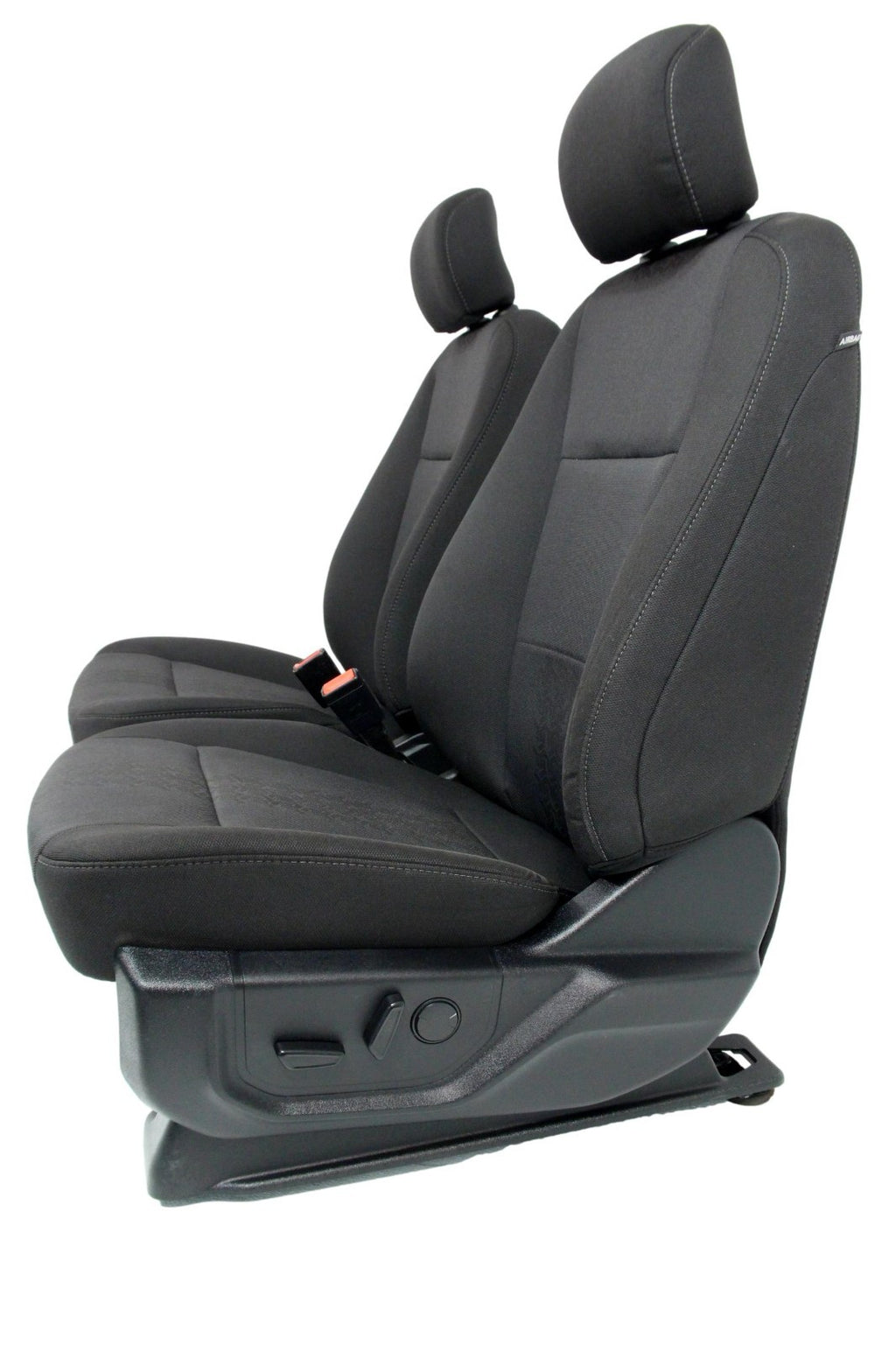 2015 - 2022 Ford F150 & Super Duty Front Seats, XLT Black Cloth Power Heat