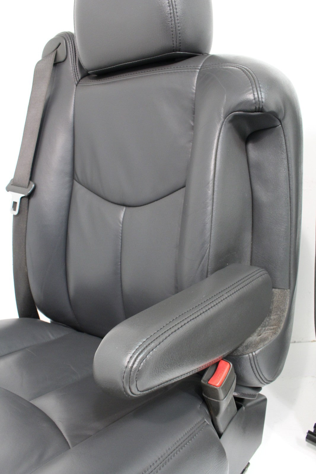 1999 - 2007 Chevy Silverado Seats, OEM Powered Heated Dark Pewter Leather