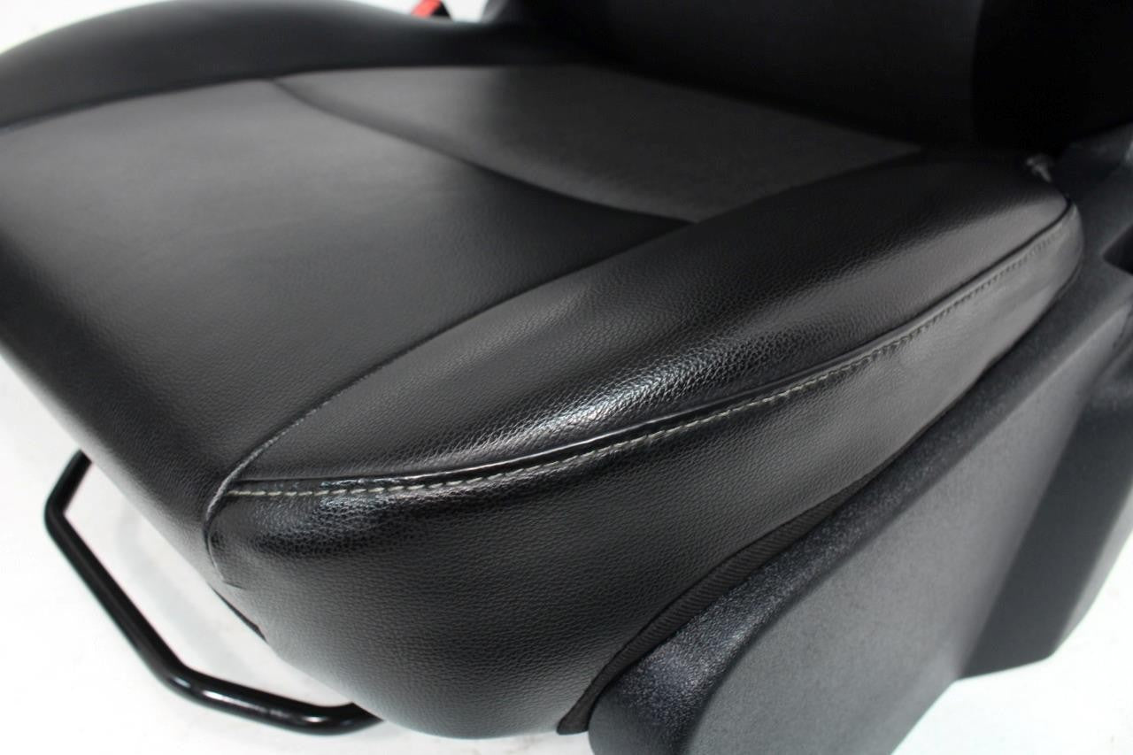 2015 - 12021 Ford Transit 150 250 350 Van Vinyl Front Bucket Seats Black Armrest
