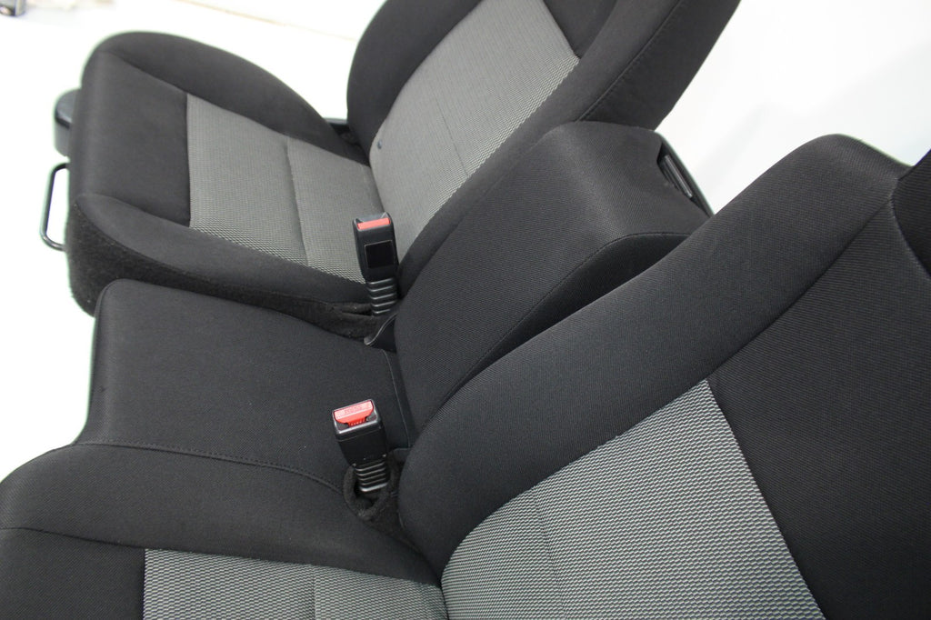 1998 - 2009 Ford Ranger Seats, 60-40 Split Bench, Black Gray Cloth, Extended Cab
