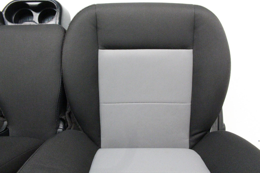 1998 - 2011 Ford Ranger Seats, 60-40 Split Bench, Black Gray Cloth, Extended Cab