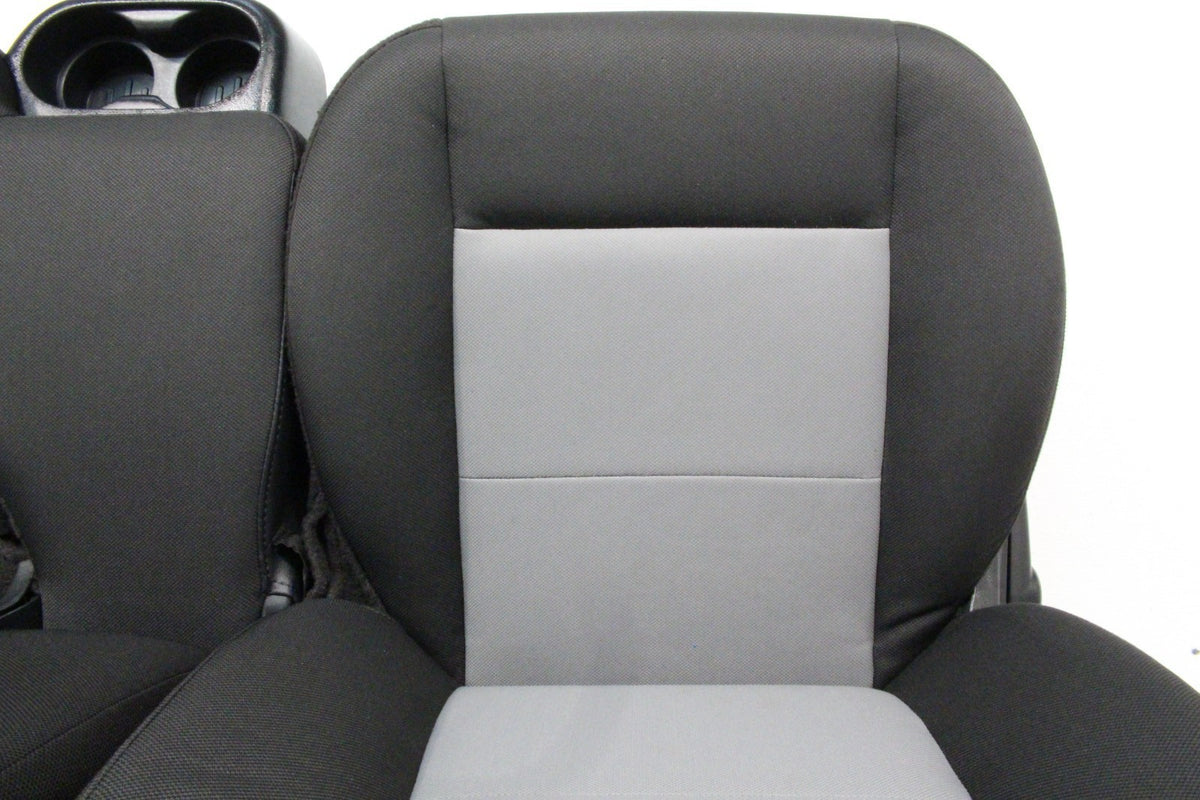 1998 - 2011 Ford Ranger Seats, 60-40 Split Bench, Black Gray Cloth, Extended Cab