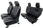 07-18 Jeep Wrangler Unlimited JKU Front & Rear Seats, 4 Door Black Leather OEM