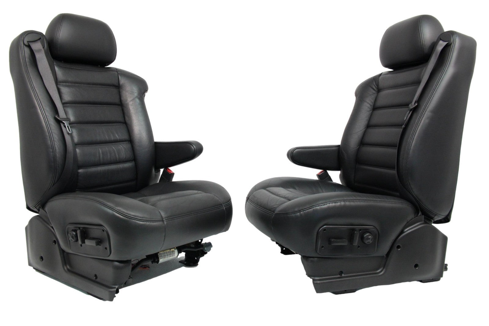 2003 - 2007 Hummer H2 Front Seats, Black Leather Powered Heated OEM