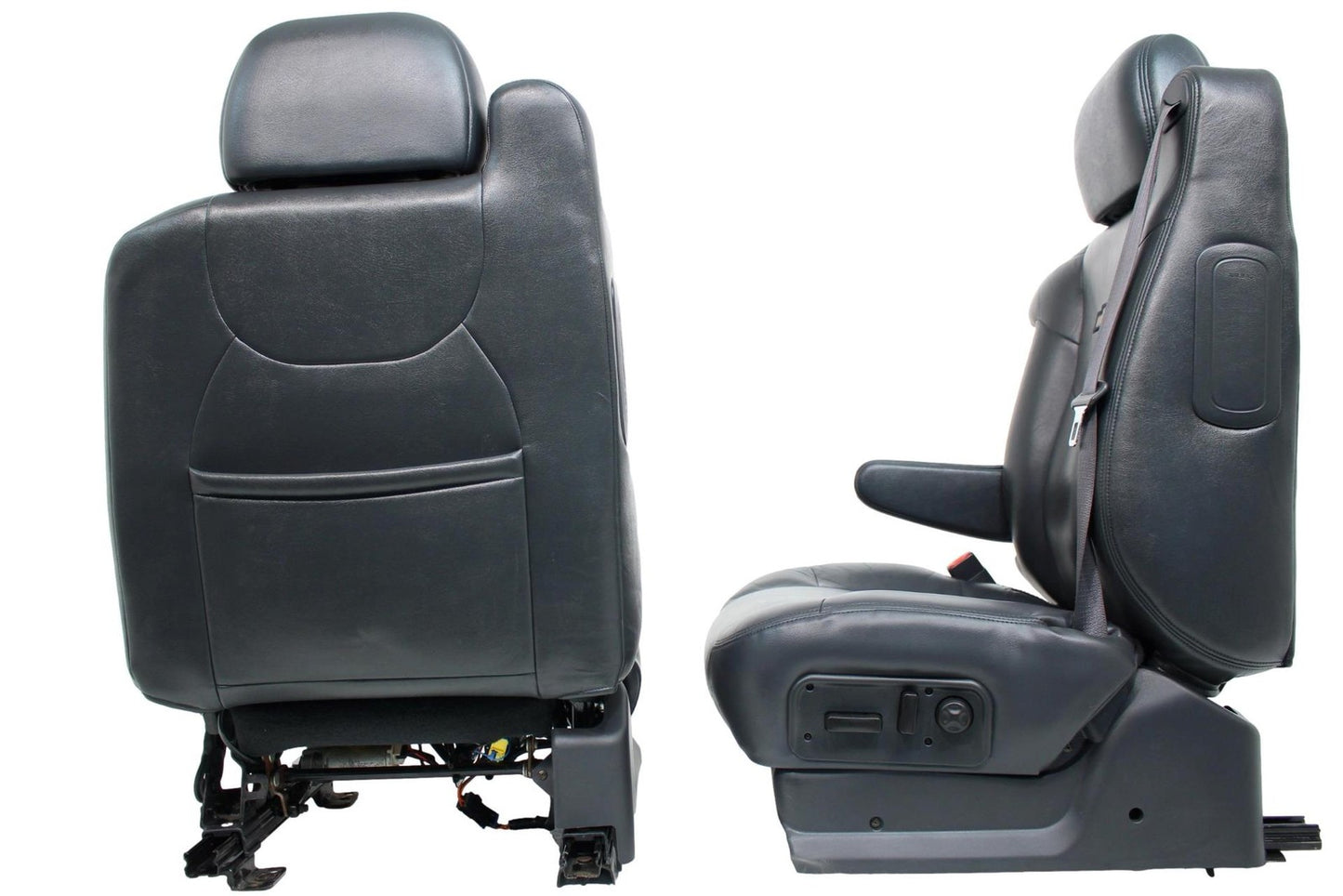 99 - 2006 Silverado Sierra Tahoe Yukon Heated Power Leather Seats Graphite Gray
