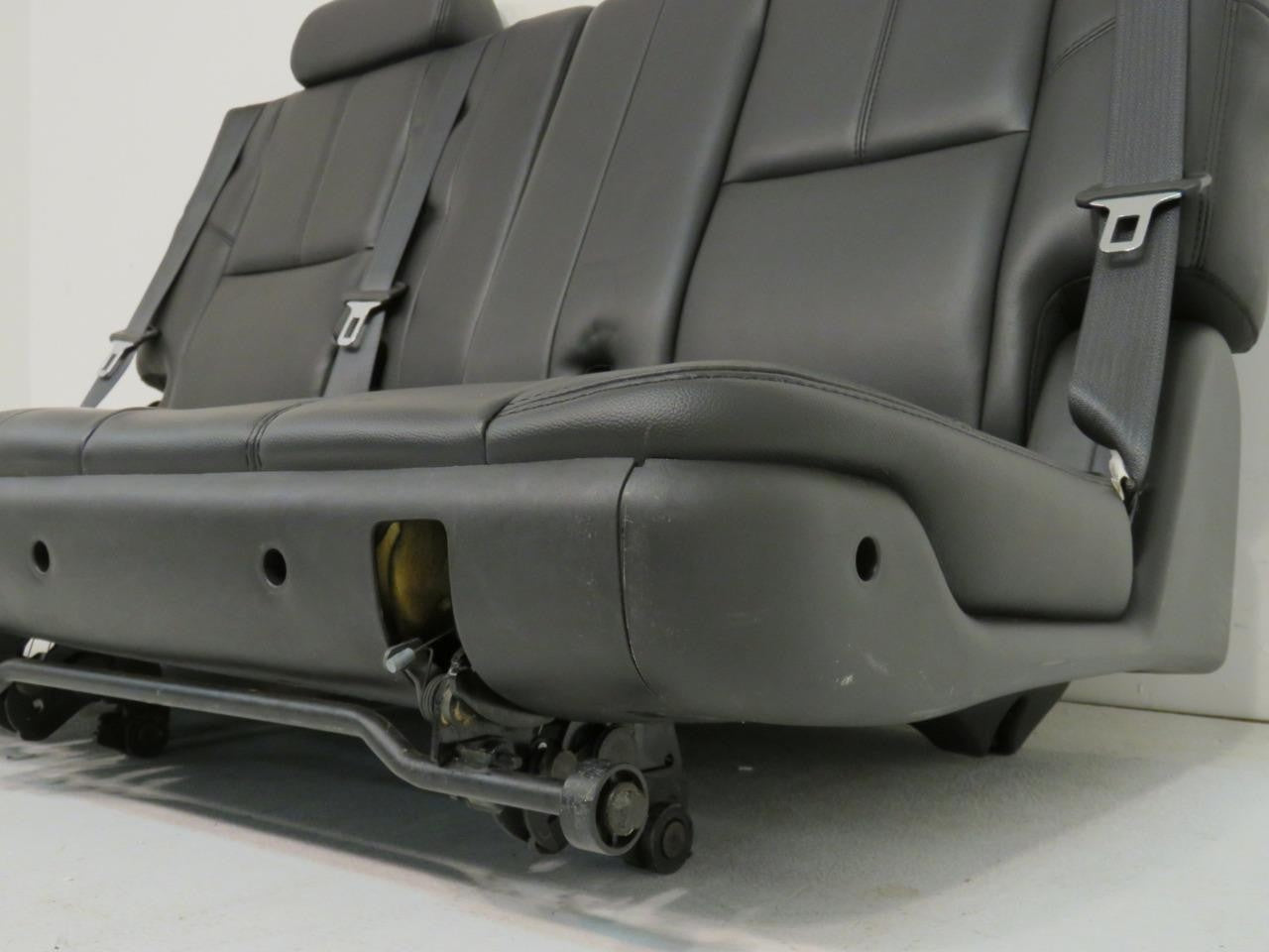 2007 - 2014 GMC Yukon Chevy Suburban Tahoe Third Row Seat, LT Black Leather Pair