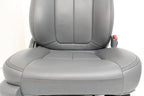 2009 - 2014 Ford F150 Front Seats, XLT Steel Gray Leather w/ Power Driver Seat