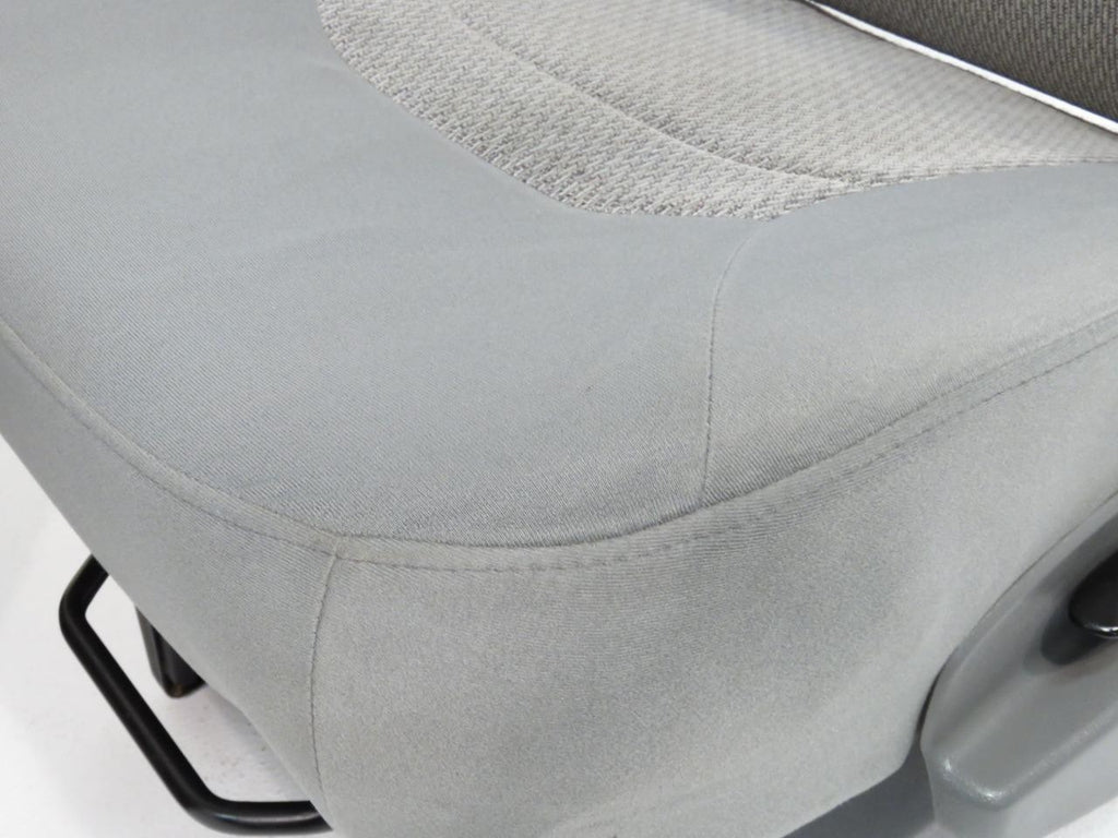 Ford Econoline Front Bucket Seats, Gray Cloth w/ Folding Armrests, Fits 1997+