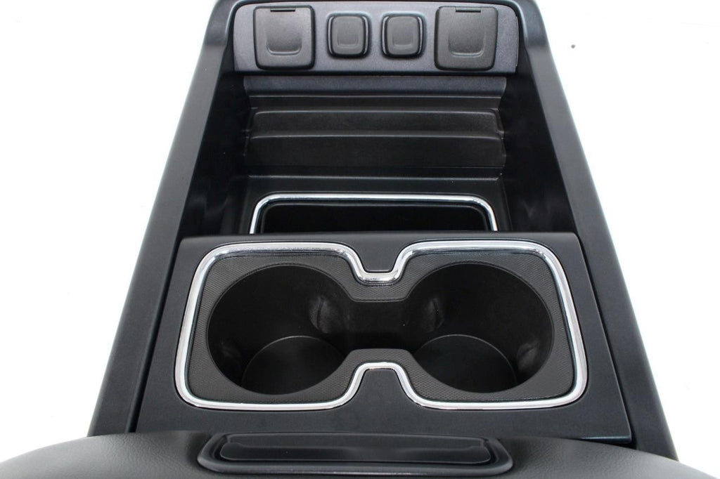 2014 - 2019 Chevy Sierra Silverado Center Console, OEM Black w Wireless Charging