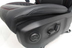 18 - 26 Jeep JL JLU JT Wrangler Front Seats, Rubicon Black Nappa Leather w/ Red