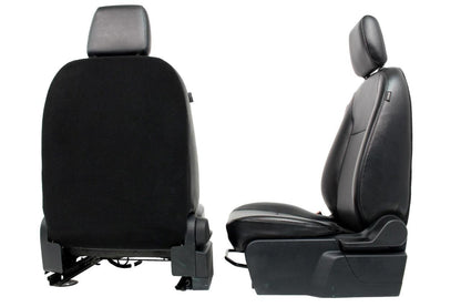 2015 - 12021 Ford Transit 150 250 350 Van Vinyl Front Bucket Seats Black Armrest
