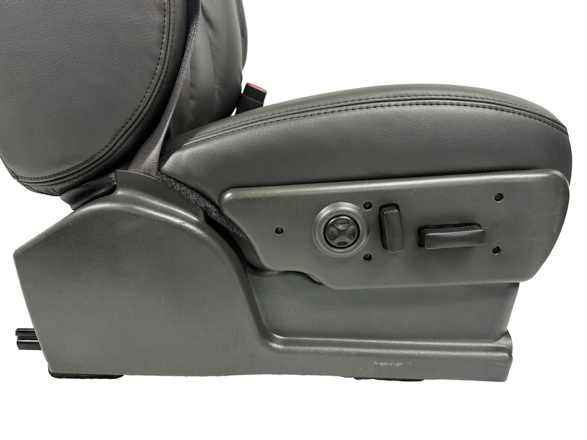 NEW 1999 - 2006 Chevy Silverado Front Seats, LT Leather Dark Pewter Power Heated