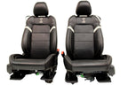 2015-2023 Ford Mustang Seats Set, Shelby GT500 Coupe Black Leather Heated Cooled