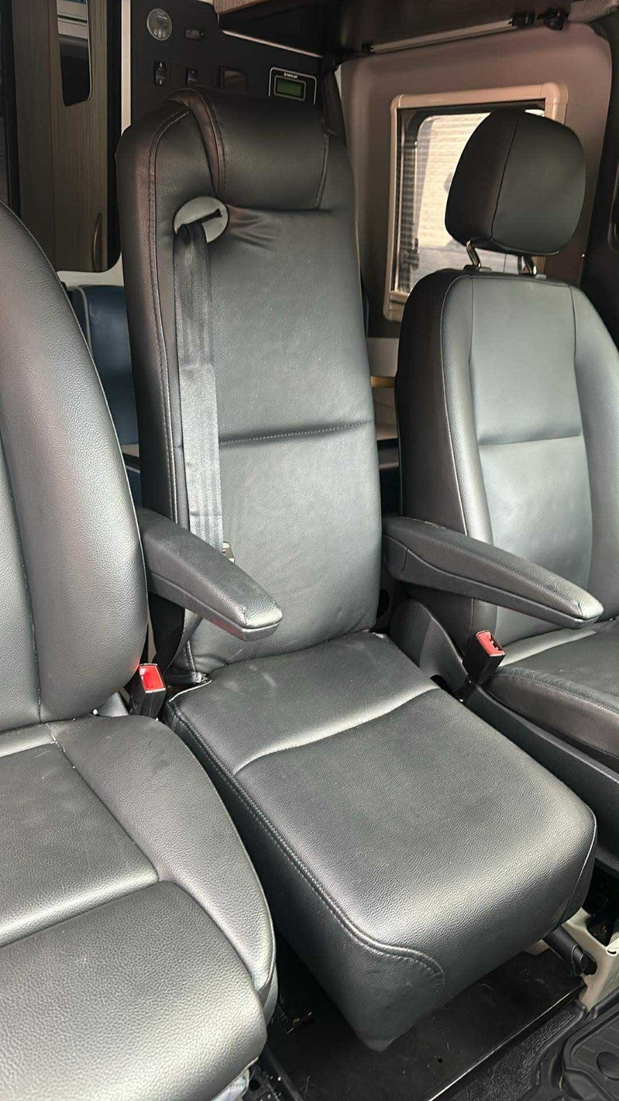 Mercedes Sprinter Jump Seat w/ Quick-Release Base & Integrated 3-Point Seatbelt