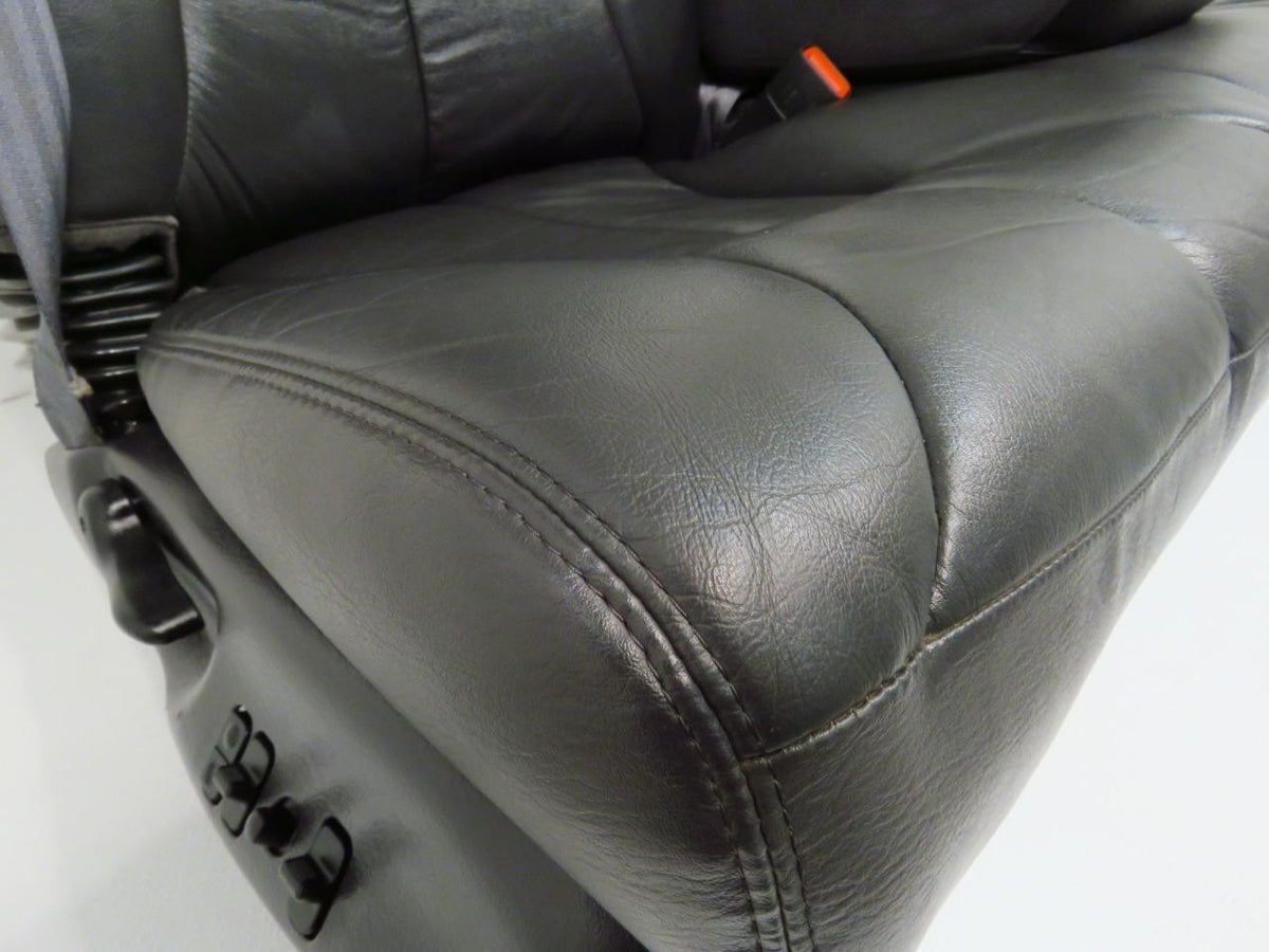 1998 – 2002 Dodge Ram Quad Cab Leather Seat Set, Heated Integrated Belts OEM