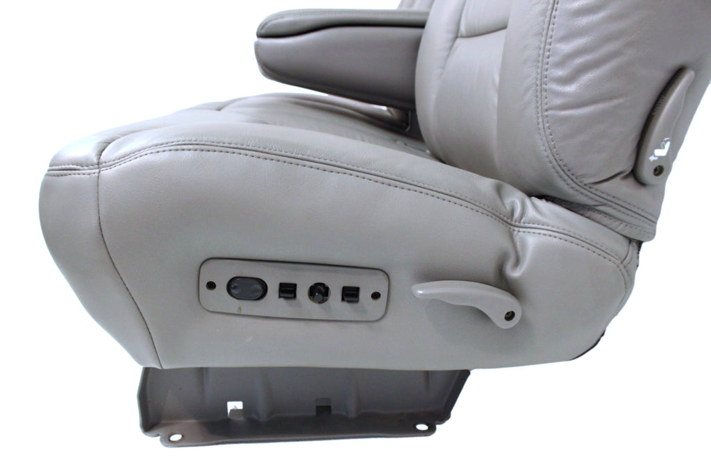 1995-2000 Tahoe Sierra Silverado Seats 60-40 Bench Gray Leather Power w/ Folding