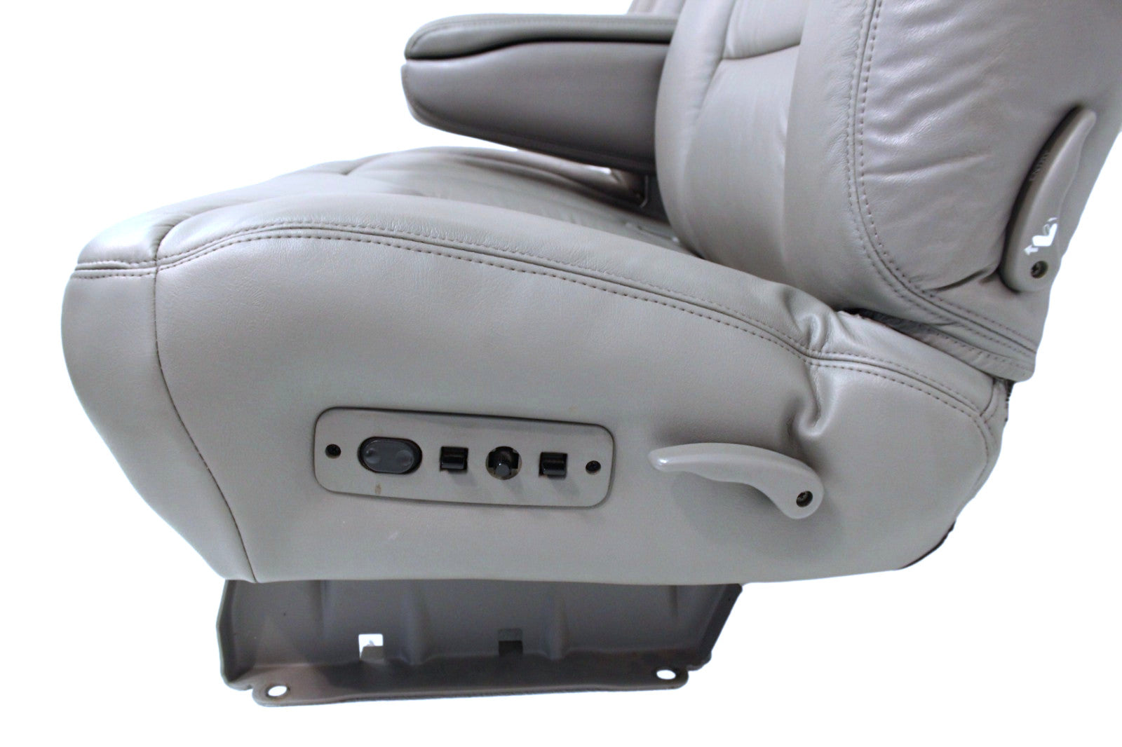 1995-2000 Tahoe Sierra Silverado Seats 60-40 Bench Gray Leather Power w/ Folding